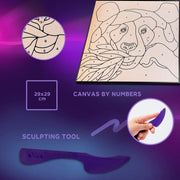 OKTO - COLORING WITH CLAY BY NUMBERS - PANDA Games & Toys