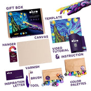 OKTO - DIY 3D CREATIVE PAINTING SET - STARRY NIGHT Games & Toys