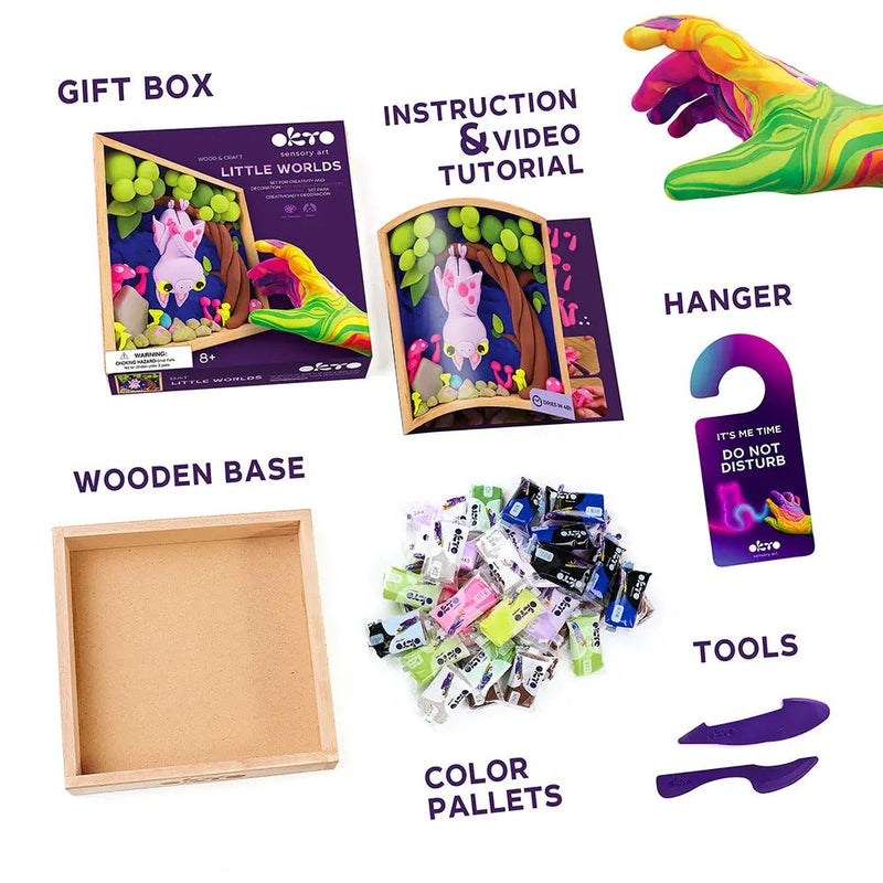 OKTO - WOOD & CRAFT - LITTLE WORLDS - BAT Games & Toys