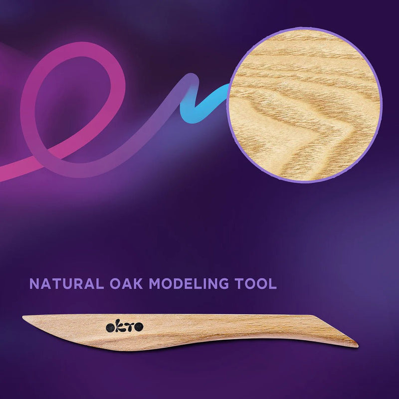 OKTO - WOODEN MODELING TOOL Games & Toys