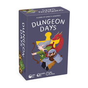 Dungeon Days card game box on a white background
