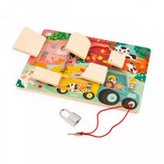 Janod - Padlocks Board - The Farm - Limolin 