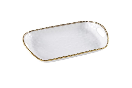 Pampa Bay - Golden Salerno Rectangular Tray with Handles - Limolin 