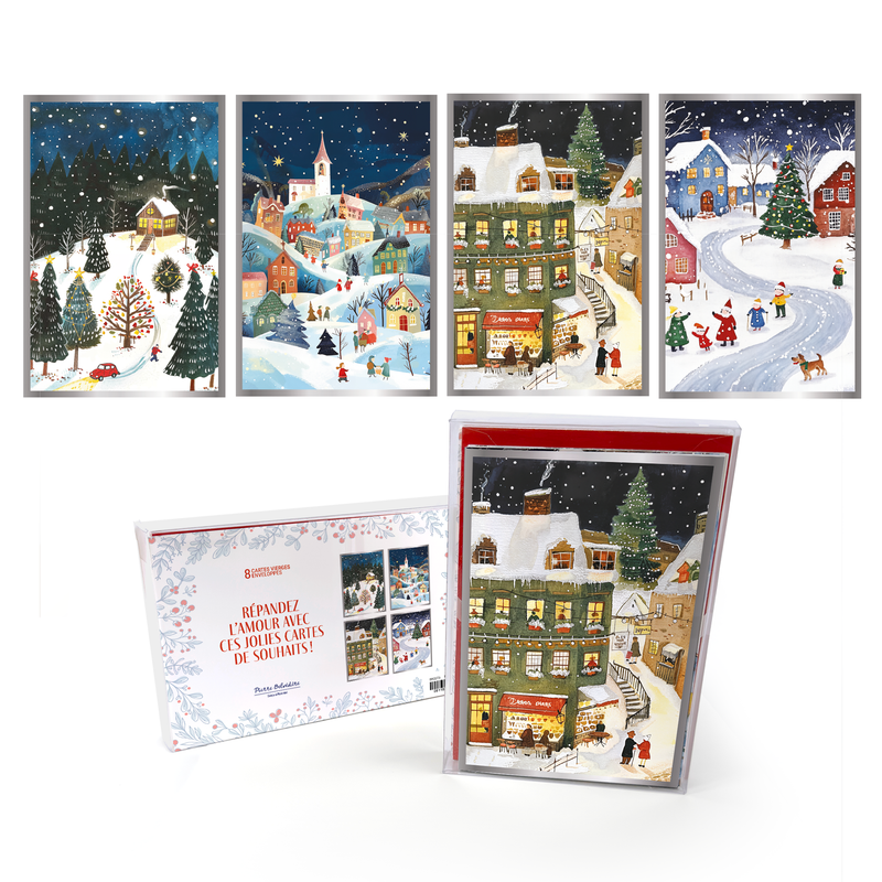 PBI - SIGNATURE - Chemins Enneigés Holiday Cards (Set of 8)