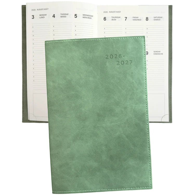 PBI - ACADEMIC AGENDA 2026 - 2027 - LARGE 1W/2P - PROGRAMMA - FOREST GREEN Office Supplies
