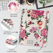 PBI - ACADEMIC AGENDA 2026 - 2027 - LARGE 1W/2P - SOFT FLOWERS Office Supplies