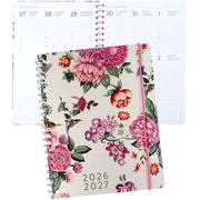 PBI - ACADEMIC AGENDA 2026 - 2027 - LARGE 1W/2P - SOFT FLOWERS Office Supplies