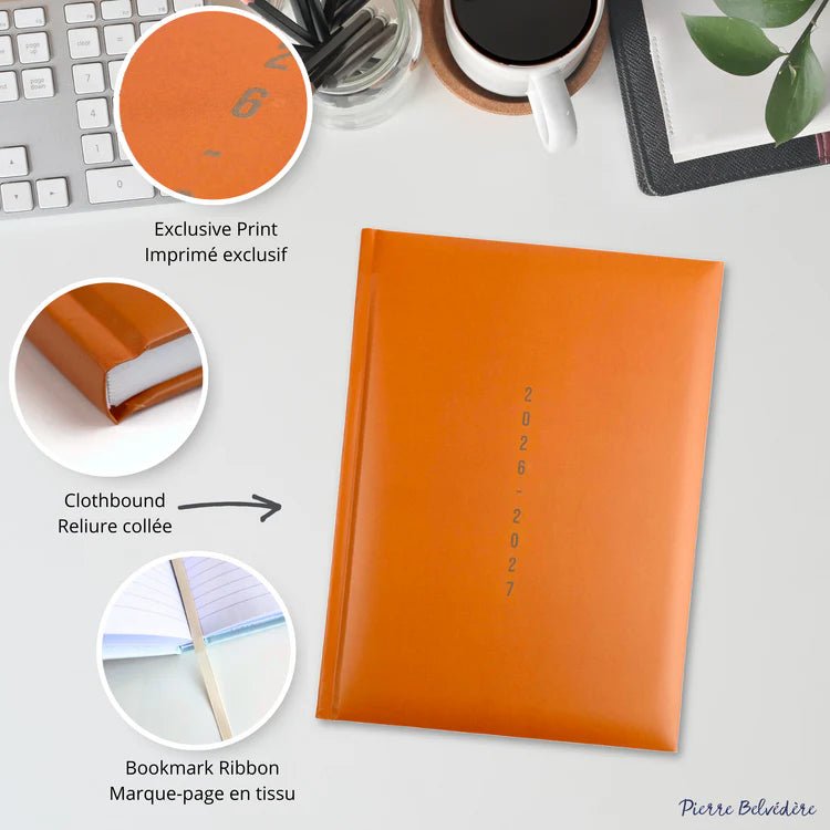 PBI - ACADEMIC AGENDA 2026 - 2027 - MEDIUM 1W/2P - BROWN Office Supplies