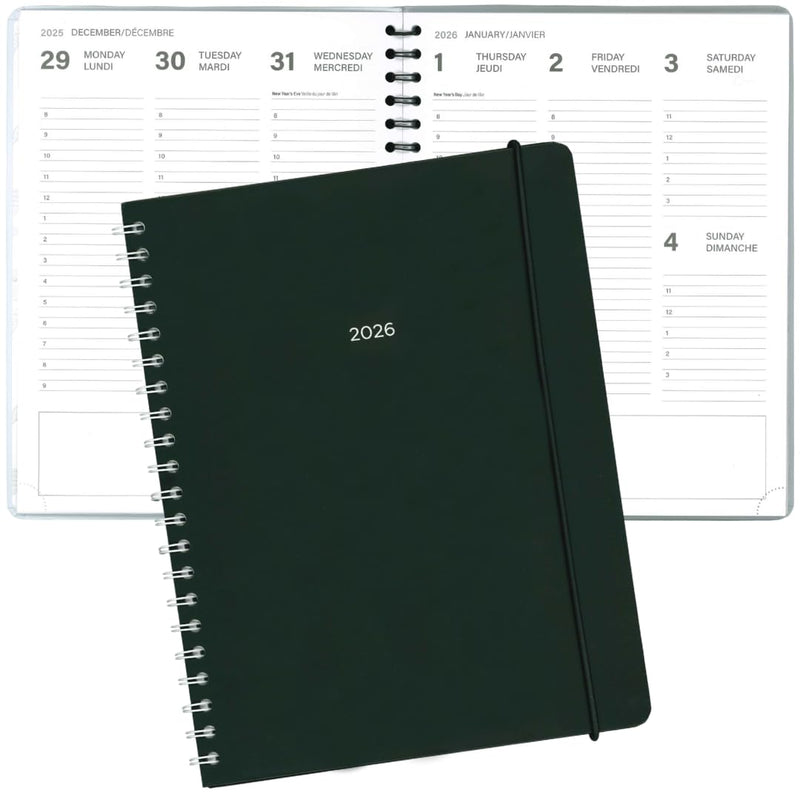 PBI - ANNUAL AGENDA 2026 - LARGE 1W/2P - BLACK Games & Toys