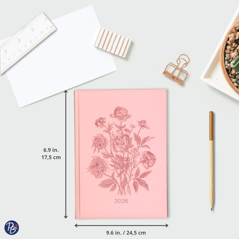 PBI - ANNUAL AGENDA 2026 - PINK FLOWERS Games & Toys
