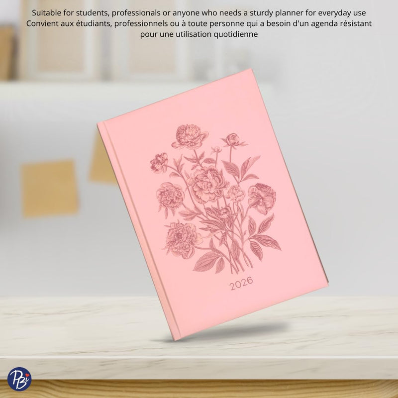 PBI - ANNUAL AGENDA 2026 - PINK FLOWERS Games & Toys