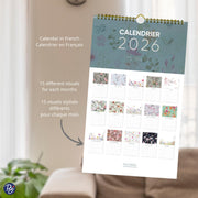 PBI - CALENDRIER 15 MOIS - 2026 - FLEURS CLASSIQUES Games & Toys