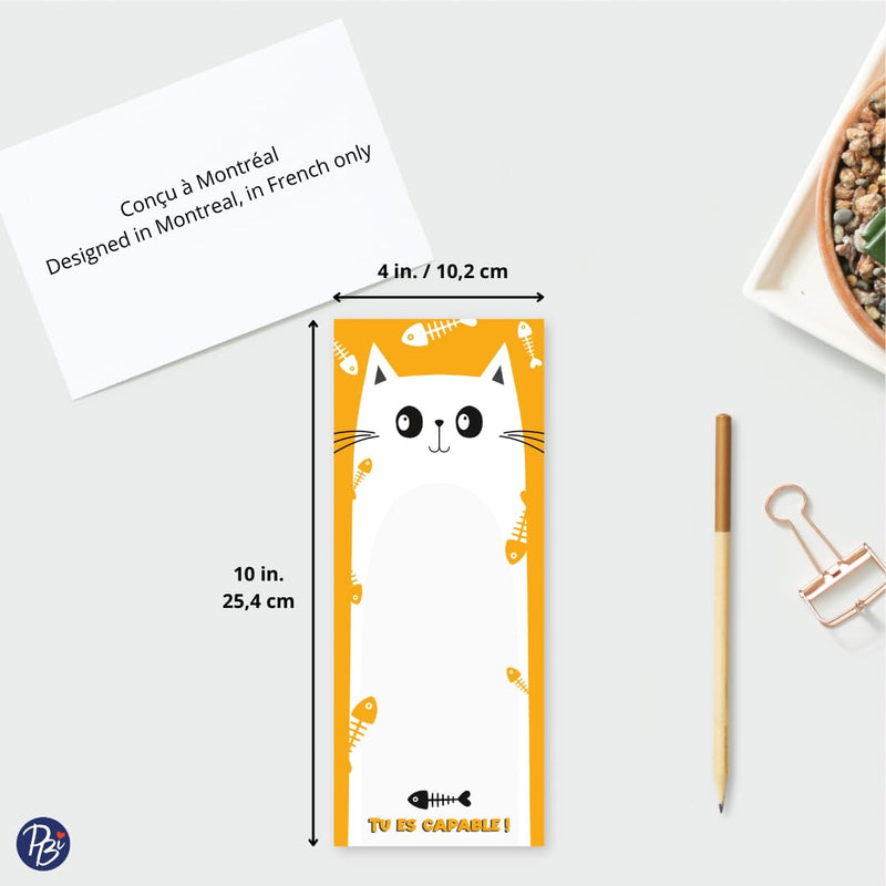 PBI - NOTEPAD - CHAT JAUNE Games & Toys