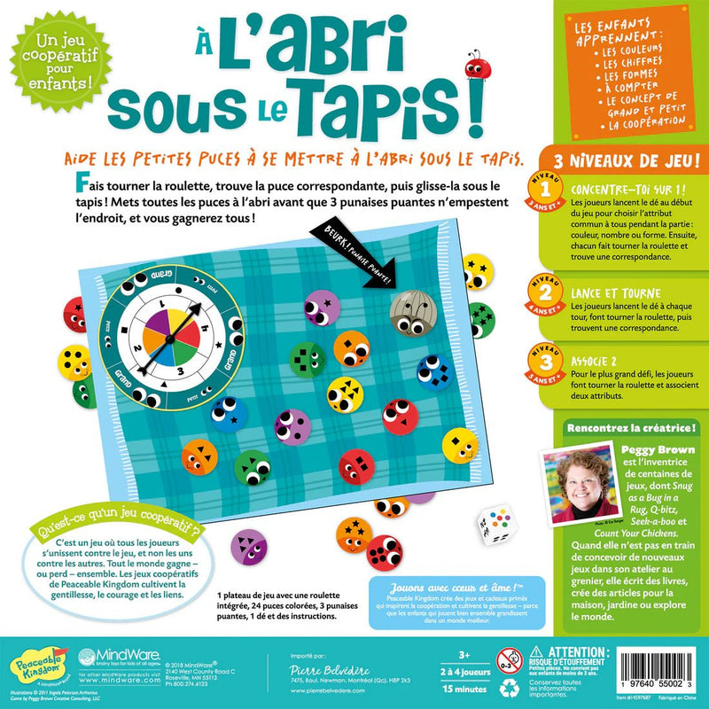 PEACEABLE KINGDOM - À L'ABRI SOUS LE TAPIS ! Games & Toys