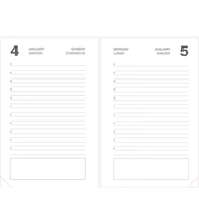 Pierre Belvedere - ACADEMIC AGENDA 2025 - 2026 - SMALL 1D/1P - BLACK Office Supplies