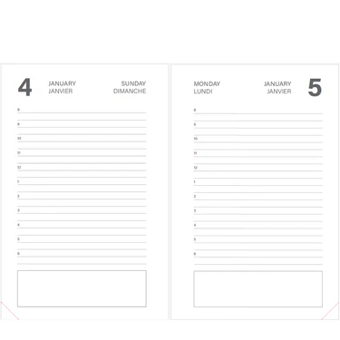 Pierre Belvedere - ACADEMIC AGENDA 2025 - 2026 - SMALL 1D/1P - BLACK Office Supplies