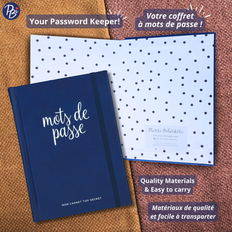 Pierre Belvedere - Password Notebook - Classic Office Supplies