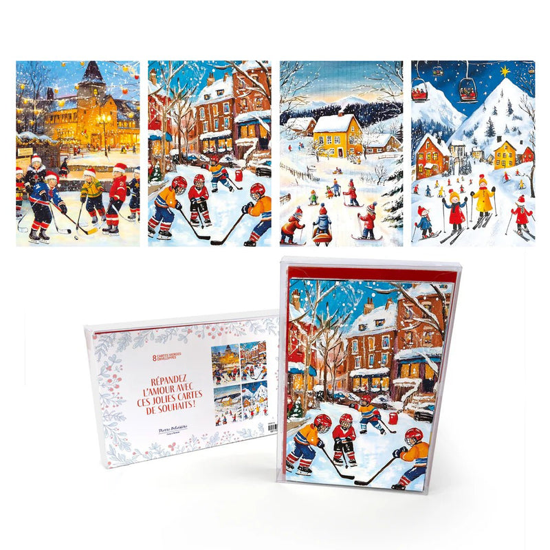 Pierre Belvedere - Signature Holiday Cards – (Set of 8) – Winter Memories Toys & Games