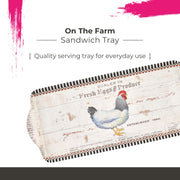 Pimpernel - On the Farm - Sandwich Tray | 15.1 x 6.5 in Home & Kitchen