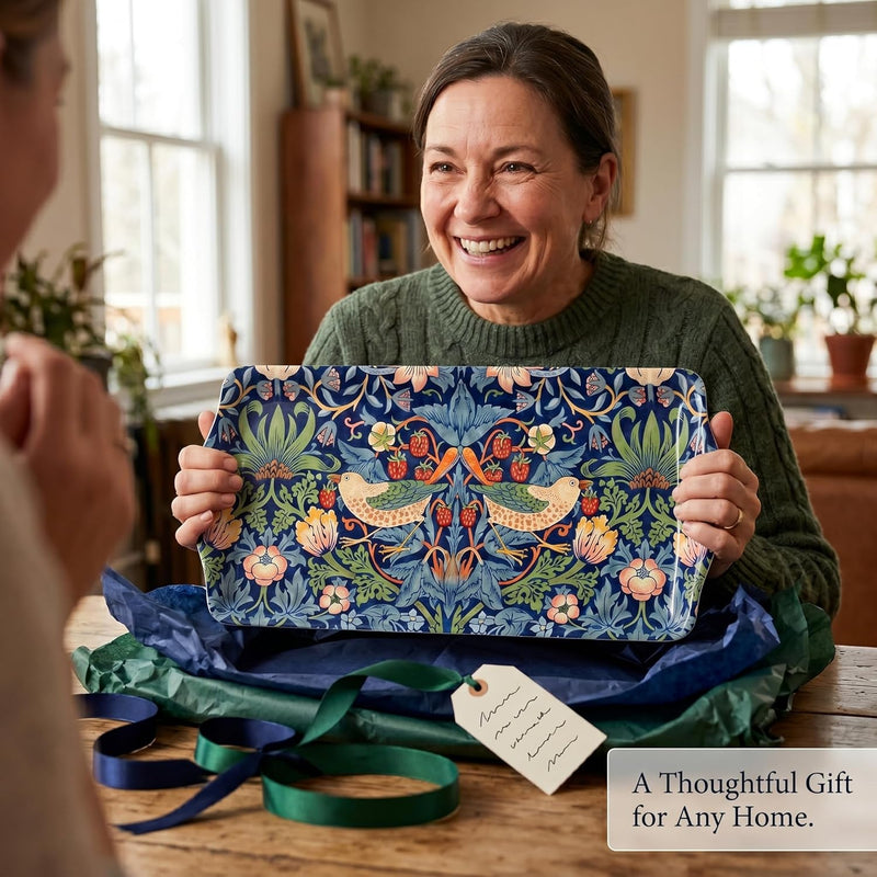 Pimpernel - Strawberry Thief Blue - Sandwich Tray | 15.1 x 6.5 in Home & Kitchen