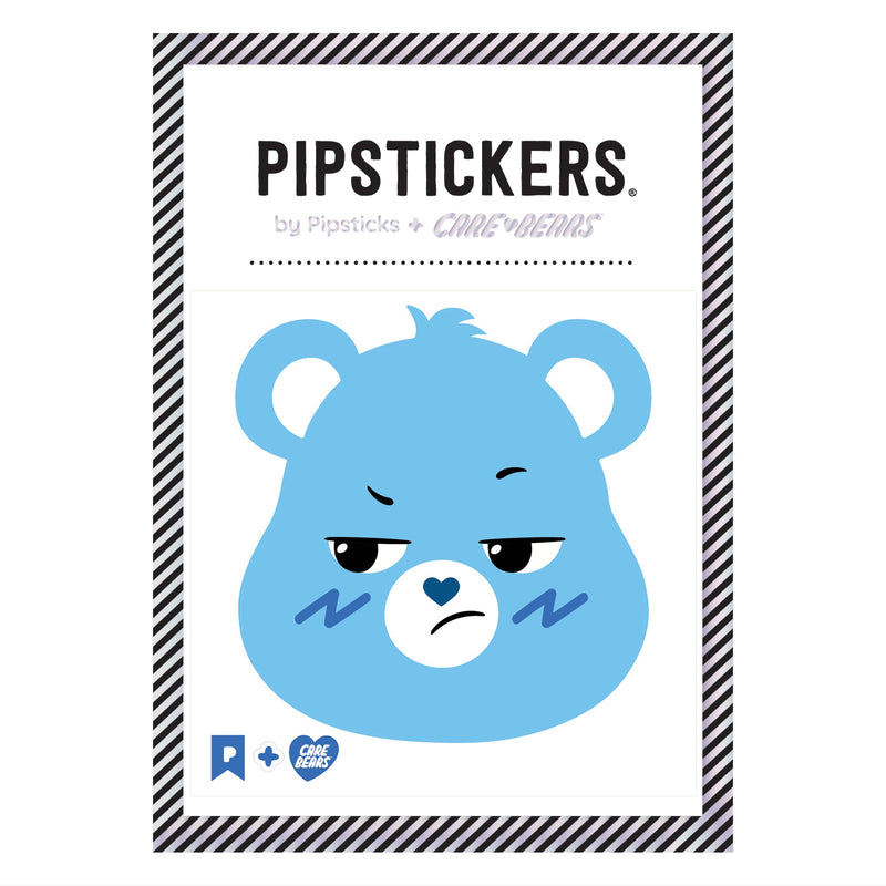 PIPSTICKERS - Grumpy Bear Fuzzy Arts & Entertainment