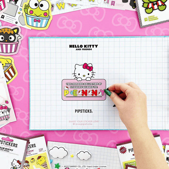 PIPSTICKERS - Hello Kitty and Friends Sticker Keeper Office Supplies