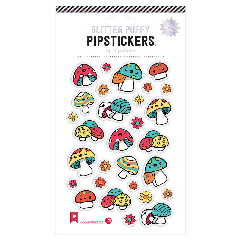 PIPSTICKERS - Puffy Fancy Mushrooms Arts & Entertainment
