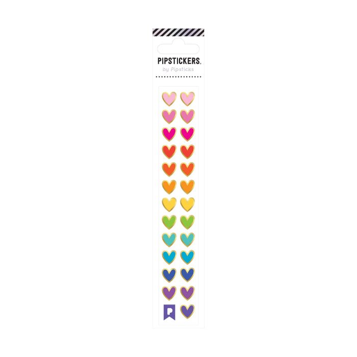 PIPSTICKERS - Rainbow Heart Minis Arts & Entertainment
