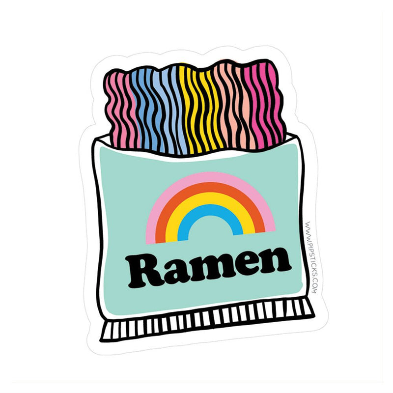 PIPSTICKERS - Rainbow Ramen Vinyl Arts & Entertainment
