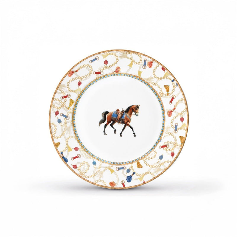 Pozzi Milano - CHEVAL - Side Plate - White | 19.5cm / 7.7in Home & Kitchen
