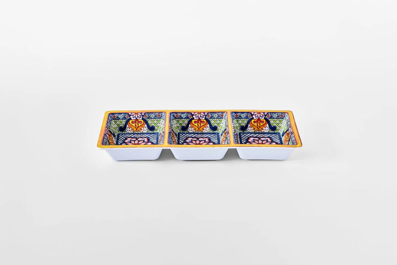 Prepara - Taco 3 - Section Tray Home & Kitchen Blue