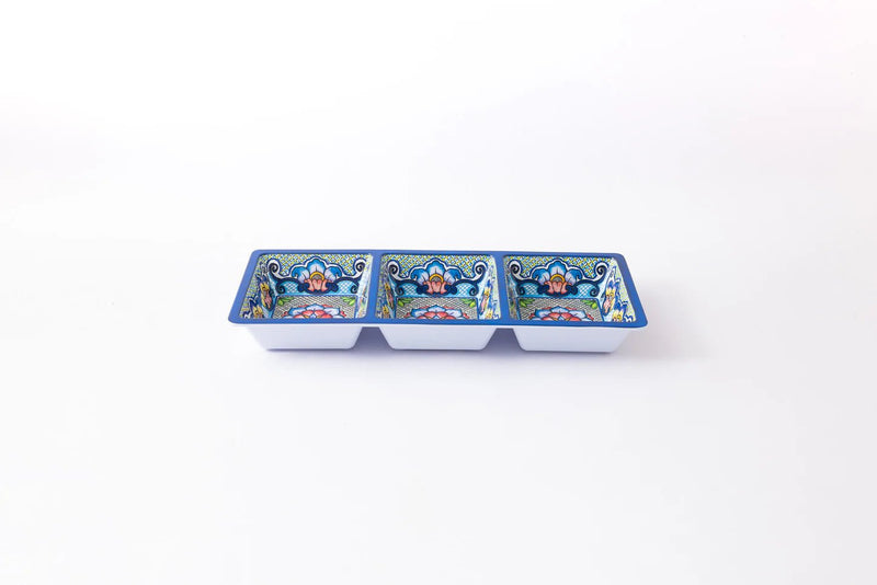 Prepara - Taco 3 - Section Tray Home & Kitchen Blue