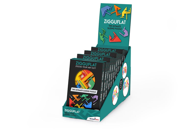 RECENT TOYS - Zigguflat Puzzle (12 Pc / Display) Toys & Games