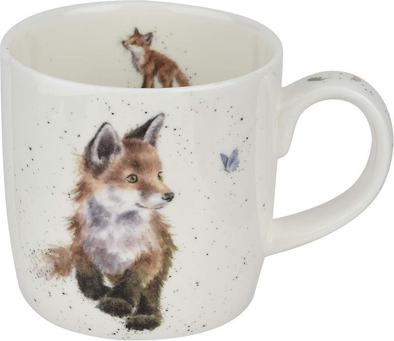 Royal Worcester - Wrendale DESIGNS 11 oz Ceramic Mug Home & Kitchen Born to be Wild (Fox)