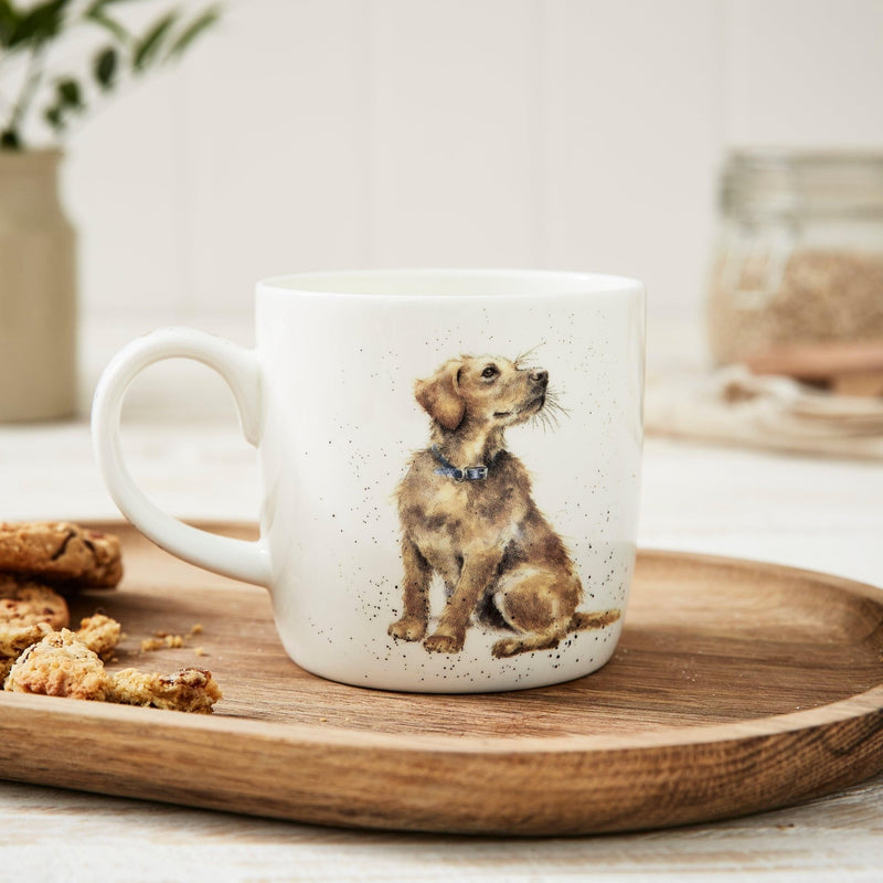 Royal Worcester - Wrendale DESIGNS 11 oz Ceramic Mug Home & Kitchen Devotion (Golden Retriever)