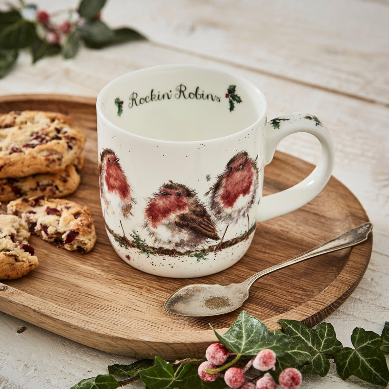 Royal Worcester - Wrendale DESIGNS 11 oz Ceramic Mug Home & Kitchen Rocking Robins