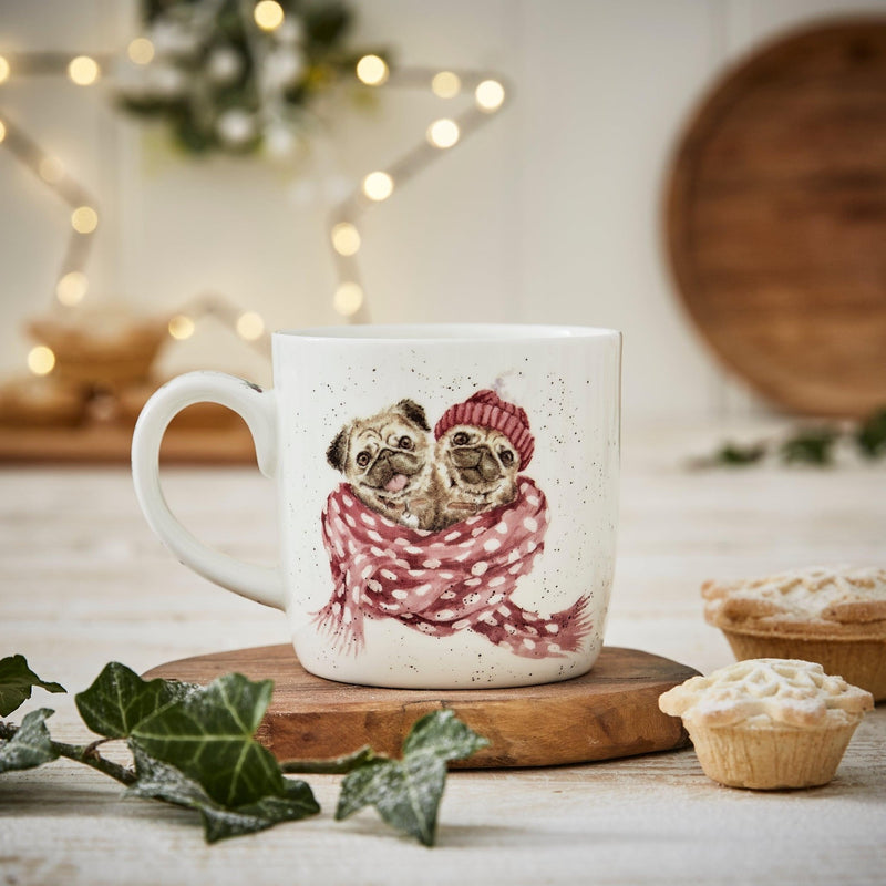Royal Worcester - Wrendale DESIGNS 11 oz Ceramic Mug Home & Kitchen Snug as A Pug