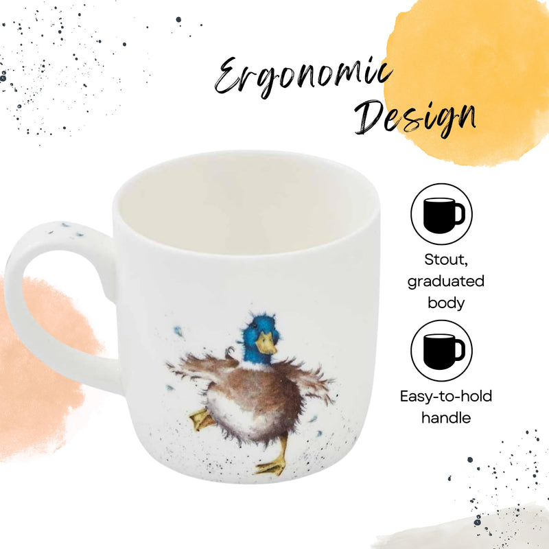 Royal Worcester - Wrendale DESIGNS 14 oz Ceramic Mug Home & Kitchen Guard Duck