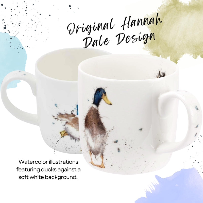 Royal Worcester - Wrendale DESIGNS 14 oz Ceramic Mug Home & Kitchen Guard Duck