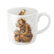 Royal Worcester - Wrendale DESIGNS 14 oz Ceramic Mug Home & Kitchen Orangutangle - Orangutan