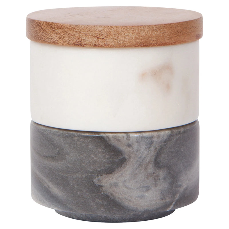 Heirloom - Salt Cellar Marble White+Slate