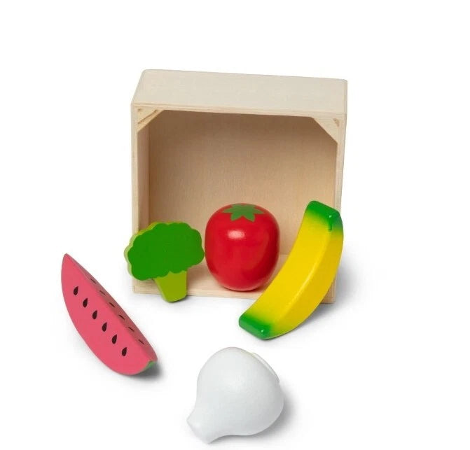Melissa & Doug - Wooden Food Groups Play Set - Produce