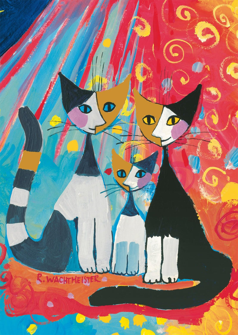 Schmidt Spiele - PZ1000: ROSINA WACHTMEISTER, HAPPY CAT FAMILY Toys & Games
