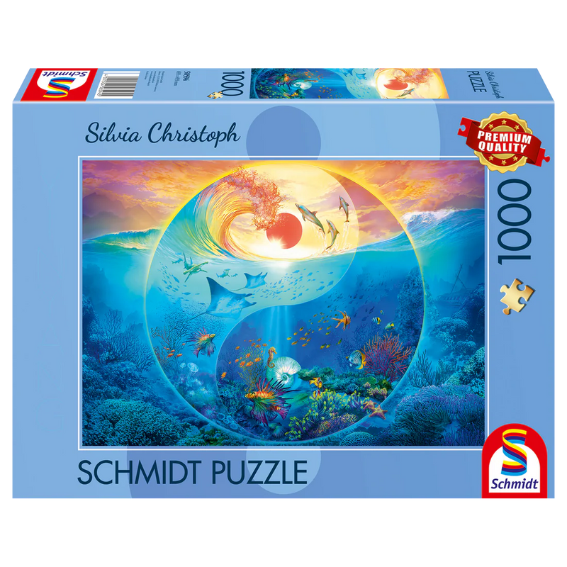 Schmidt Spiele - PZ1000:YIN & YANG IN THE KINGDOM OF MARINE ANIMALS Toys & Games