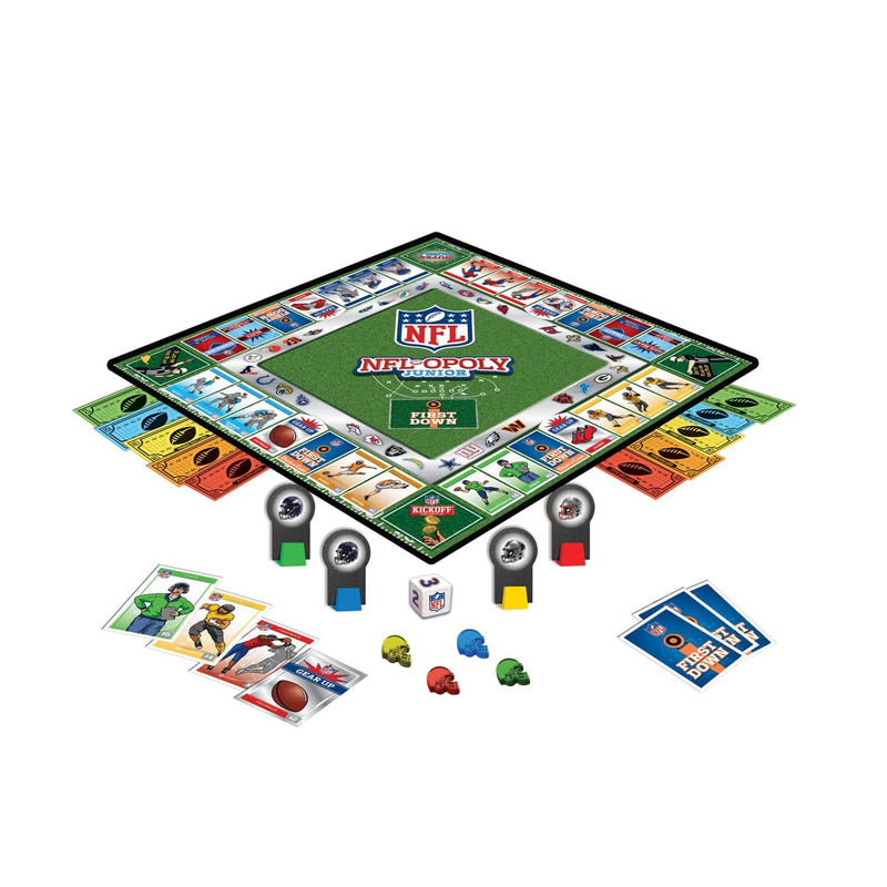 MasterPieces - NFL - Opoly Junior Board Game — Board and contents