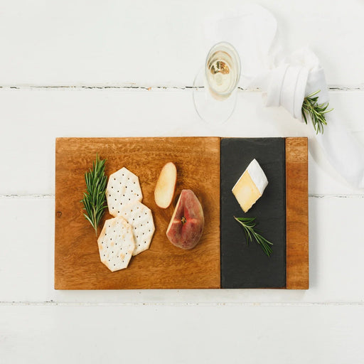 Selbrae House - Acacia & Slate Serving board Home & Kitchen