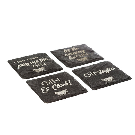 Selbrae House - Engraved Gin Slate Coasters s/4 Home & Kitchen