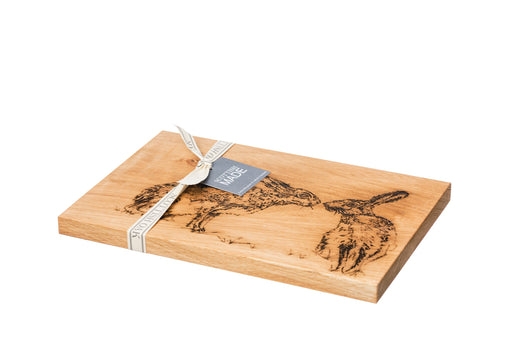 Selbrae House - Kissing Hares Oak Serving Board 30cm Home & Kitchen