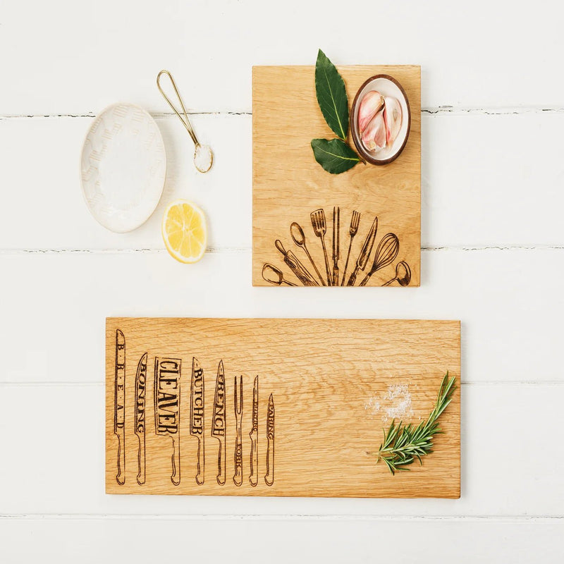Selbrae House - Knives Oak Med Serving Platter Home & Kitchen