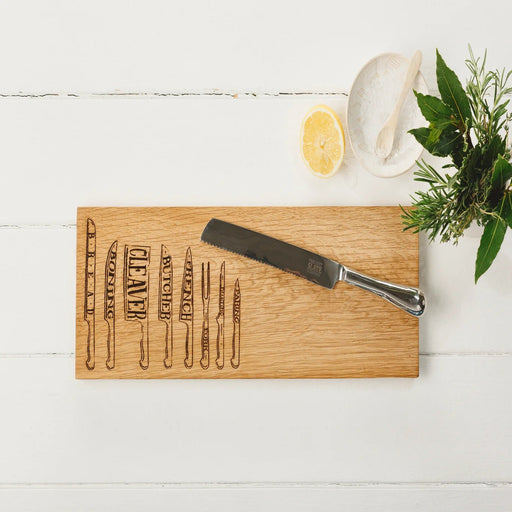 Selbrae House - Knives Oak Med Serving Platter Home & Kitchen